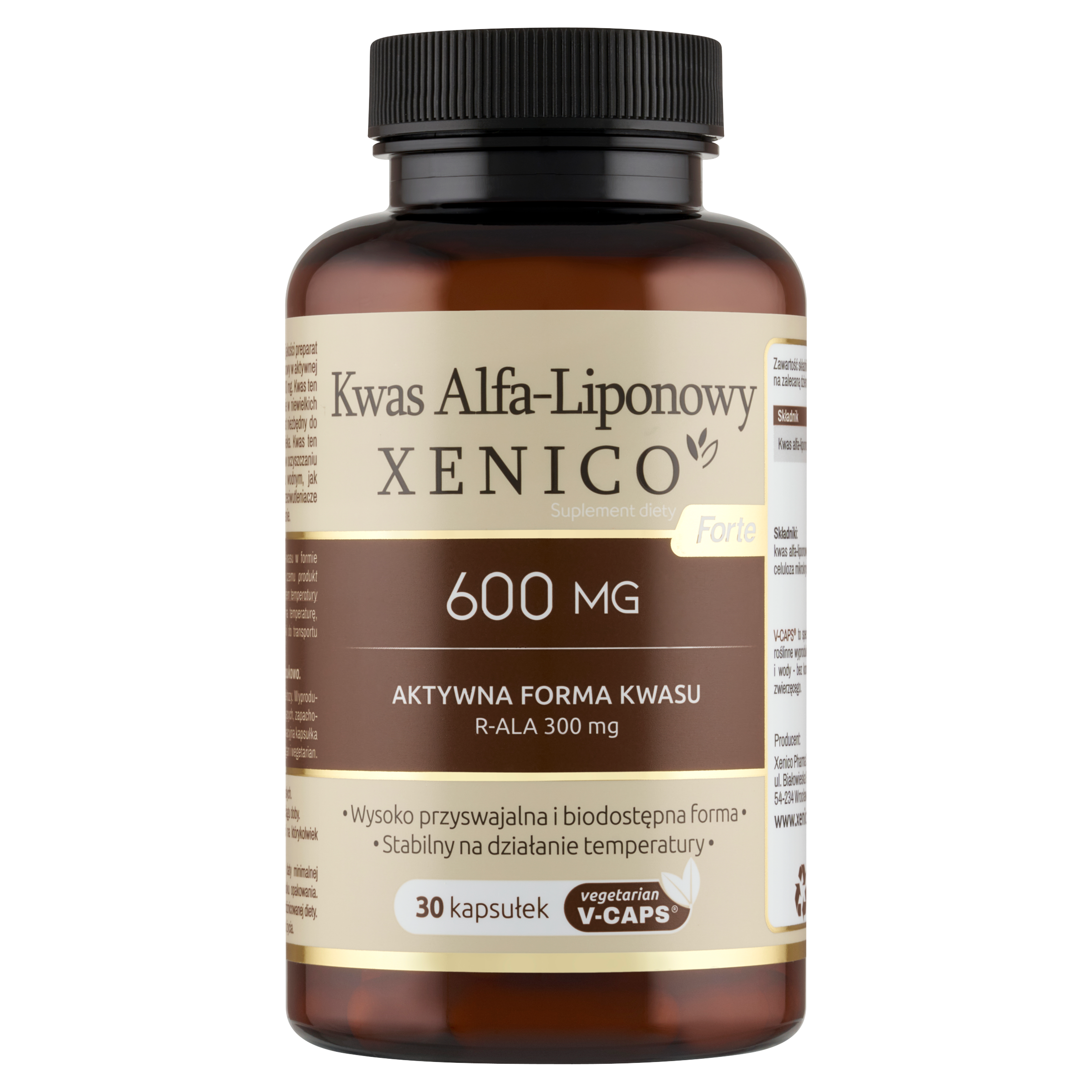 Kwas Alfa-Liponowy (ALA) Forte Xenico® – Tarcza antyoksydacyjna (metabolizm i nerwy)