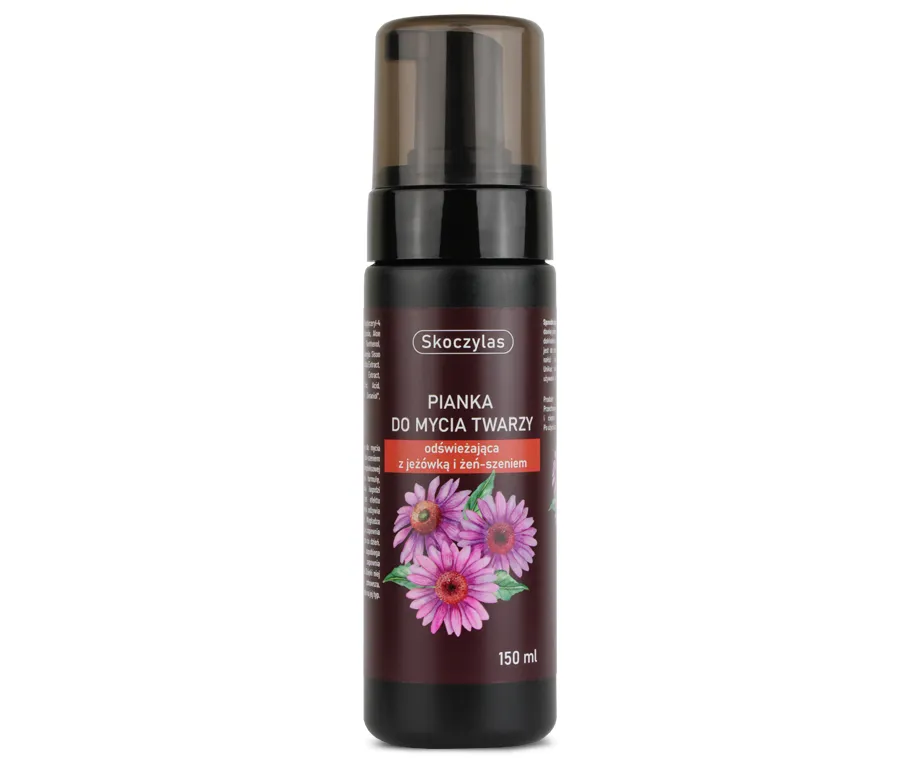 Odświeżająca pianka do mycia twarzy z jeżówką i żeń-szeniem – 150 ml