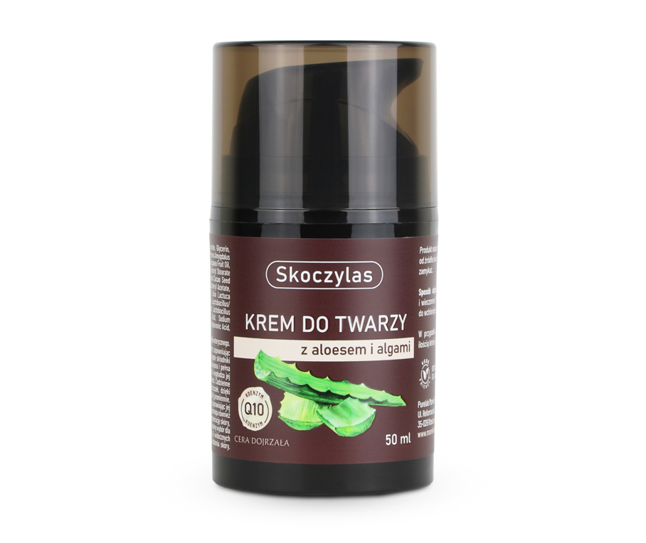 Krem do twarzy z aloesem, algami i koenzymem Q10 – 50 ml