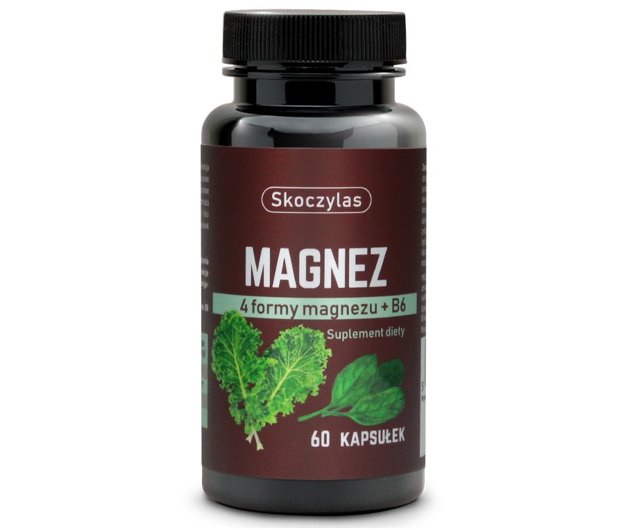 Magnez 4 formy, witamina B6, szpinak, jarmuż