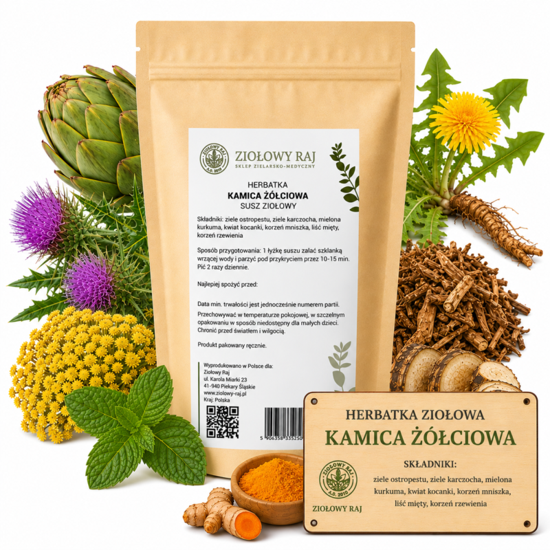 Herbatka ziołowa Kamica żółciowa Ziołowy Raj