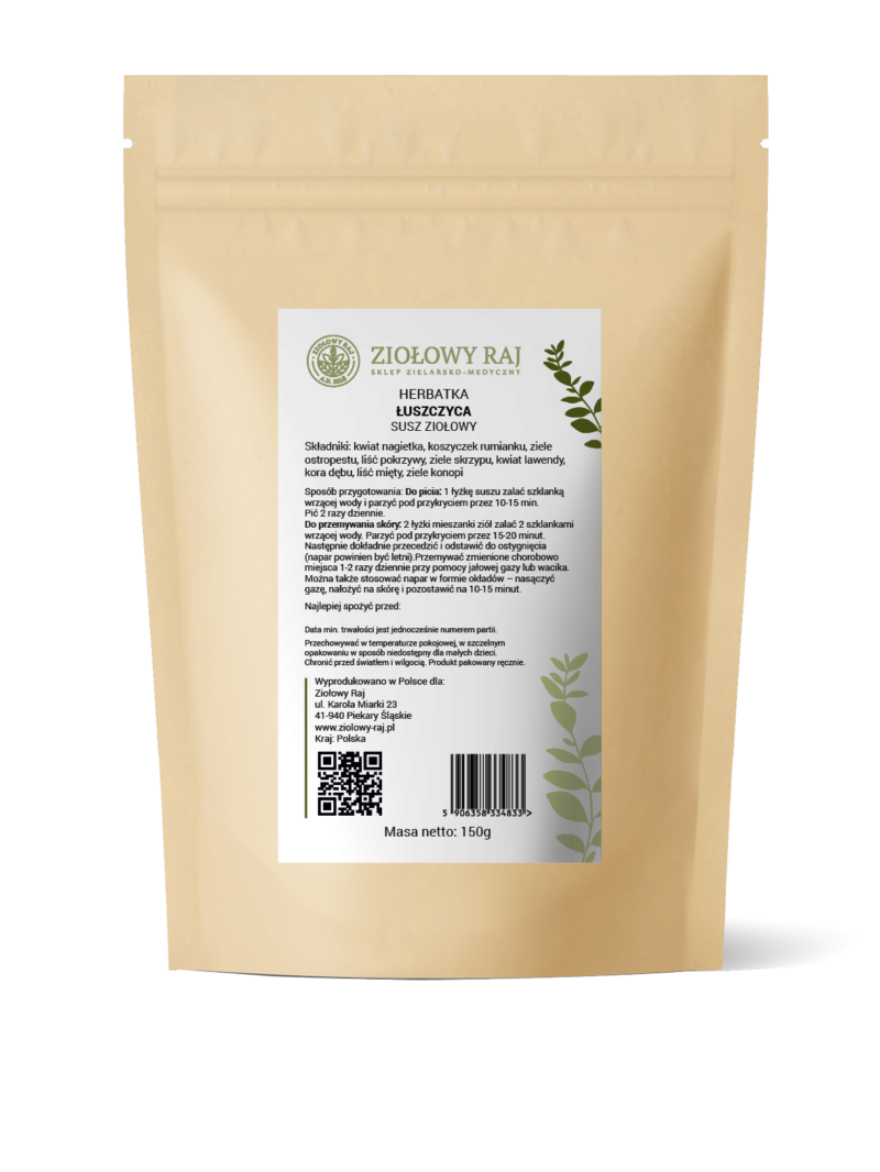 Łuszczyca 150g Herbatka ziołowa łuszczyca Ziołowy Raj