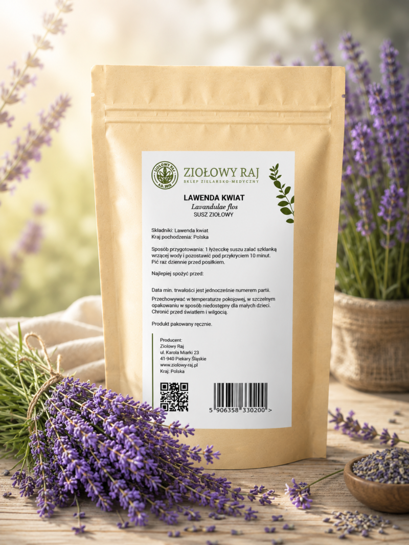 Lawenda kwiat 50g Ziołowy Raj