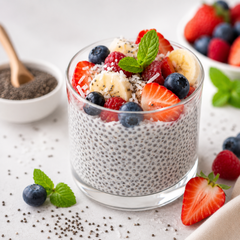 Pudding chia Chia nasiona (szałwia hiszpańska) Ziołowy Raj