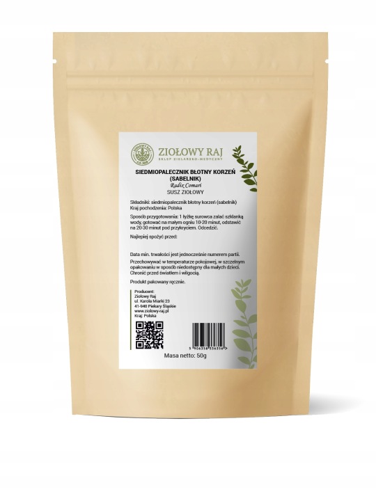 SIEDMIOPALECZNIK BŁOTNY KORZEŃ (SABELNIK) 50g Ziołowy Raj