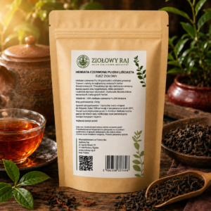Herbata czerwona Pu Erh liściasta 100g Ziołowy Raj