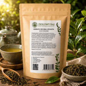 Herbata zielona liściasta 100g (Ceylon) Ziołowy Raj